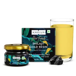Kapiva Him Foods Shilajit Gold Resin - Coffee Arabica & Haldi with antioxidants, soluble chlorogenic acid insoluble Curcumin in a bioavailability enhanced matrix which helps in improving performance. icon