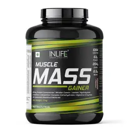 INLIFE - Muscle Mass Gainer With Whey Protein Powder Body Building