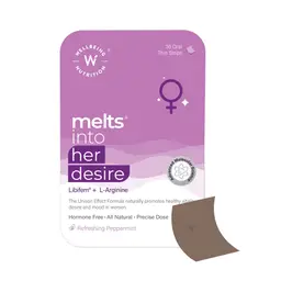 Wellbeing Nutrition -  Melts Her Desire Female Libido Booster - with L-Arginine, Ashwagandha and Vitamin E  - for Increasing Drive, Stamina and Energy  icon