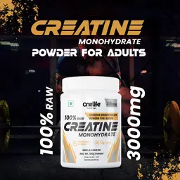 Onelife 100 % Raw Creatine Monohydrate Powder for Strength, Endurance and Performance icon