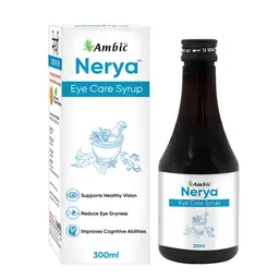 AMBIC NERYA Eye Care Ayurvedic Syrup l Relieves Eye Strain and Supports Healthy Vision - 300 ML icon
