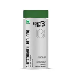 Bodyfirst Glutathione (L-Reduced) -  High oral Absorption, Master Antioxidant, Liver Detox, Skin glow & Anti-Aging icon