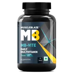 MuscleBlaze - MB-Vite Daily Multivitamin - with Vitamins and Minerals, Prebiotic and Probiotics - for Energy, Stamina and Recovery