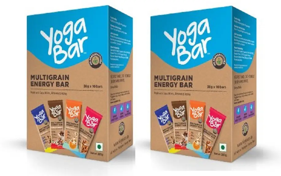 Yogabar Energy Bars Variety Pack of 10