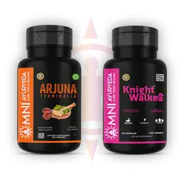 Omni Ayurveda - Arjuna Terminalia and Knight Walke Energy Booster Capsule - for Cholesterol Management icon