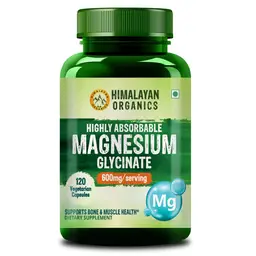 Himalayan Organics Highly Absorbable Magnesium Glycinate for Overall Nerve And Muscle Health, Strong Bones icon