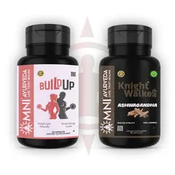 Omni Ayurveda - Build Up and Knight Walke Ashwagandha Capsule - for Muscle Growth icon
