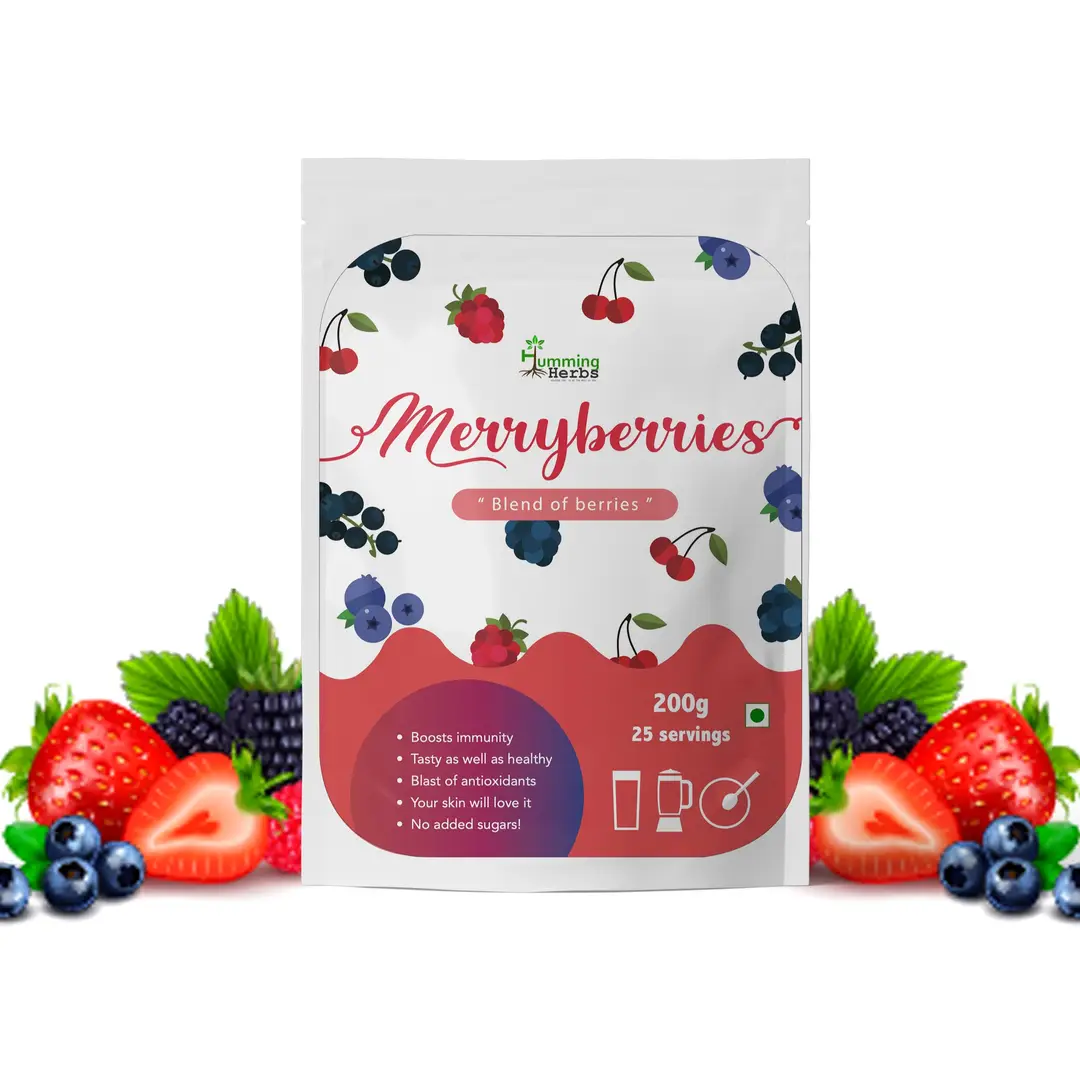 Humming Herbs Merryberries - Blended Berries Extract - 200 gm