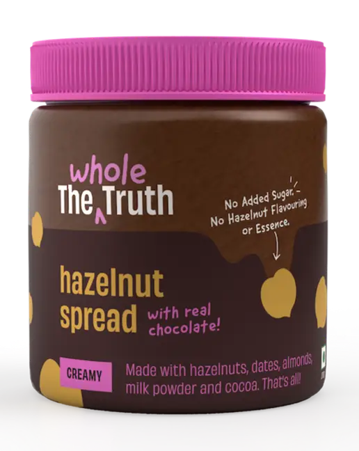 The Whole Truth Hazelnut Spread Creamy - 200g - No Added Sugar