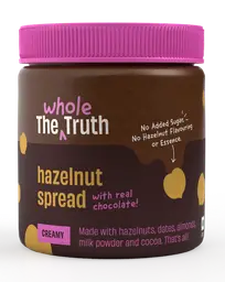 The Whole Truth - Hazelnut Spread - Creamy - 200g - No Added Sugar - No Palm Oil - No Preservatives - No Artificial Flavour icon