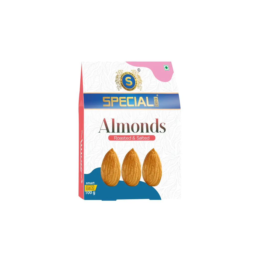 Special Choice California Almonds Roasted And Salted for Improving Gut Health - Pack of 1 (100 gm)