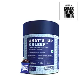 What's Up Sleep Gummy Muscle Recovery | 30 Gummies | Formulated with 5 mg Melatonin, Vitamin D2 & Tart Cherry | Helps You Sleep Soundly and Relieve Sore Muscles icon