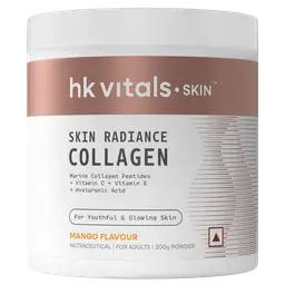 HealthKart - HK Vitals Skin Radiance Collagen Powder, Marine Collagen Supplements for Women & Men with Biotin, Vitamin C, E, Sodium Hyaluronate, for Healthy Skin, Hair & Nails