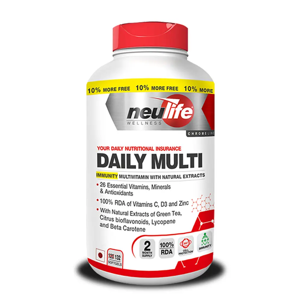 Vitrovea Daily Multi Immunity Multivitamin with Antioxidants, Green Tea for Enhancing Immunity - Pack of 1 (132 Softgels)