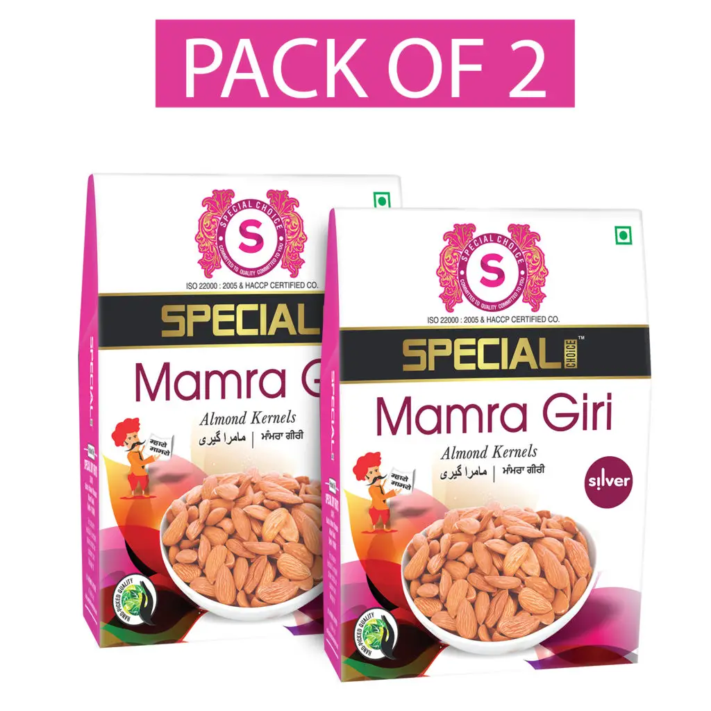 Special Choice Mamra Giri (Almond Kernels) Silver for Regulating Cholesterol Levels - Pack of 2 (500 gm)