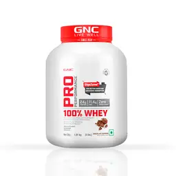GNC Pro Performance 100% Whey Protein Powder Formulated In USA with 24g Protein, 5.5g BCAA for Strength, Endurance, Builds Lean Muscles and Fastens Muscle Recovery