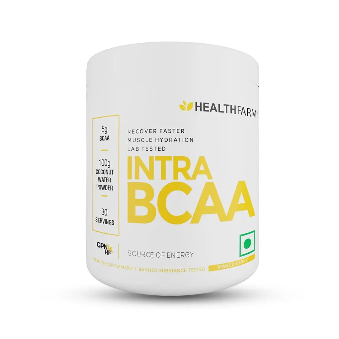 Healthfarm Intra BCAA for Strength and Endurance - Mango Berry,180 gm