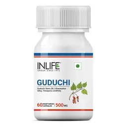 INLIFE - Guduchi Giloy (Tinospora Cordifolia) Stem Extract Immunity Boosters for Adults Supplement, 500mg – 60 Vegetarian Capsules icon