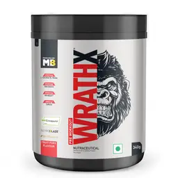 MuscleBlaze Pre Workout WrathX with Creapure®️, EnXtra, & BioPerine for Instant Energy