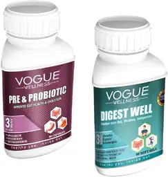 Vogue Wellness Pre and Probiotics and Digest Well for Better Immunity And Digestion (Combo) icon