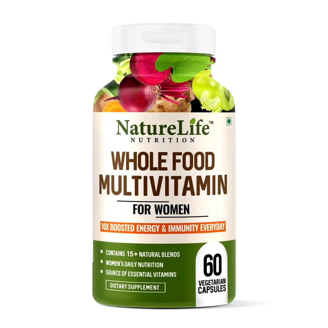 Nature Life Nutrition - Whole Food Multivitamin for Women - Pack of 1 (60 Capsules)