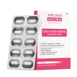 The Old Natural ColyQ10 Forte |Helps in Migraine I Improve Stamina & Energy I Healthy Heart Support icon