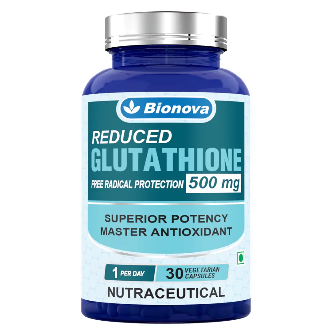 Bionova Reduced Glutathione 500mg Capsules - Pack of 1 (30 Capsules)