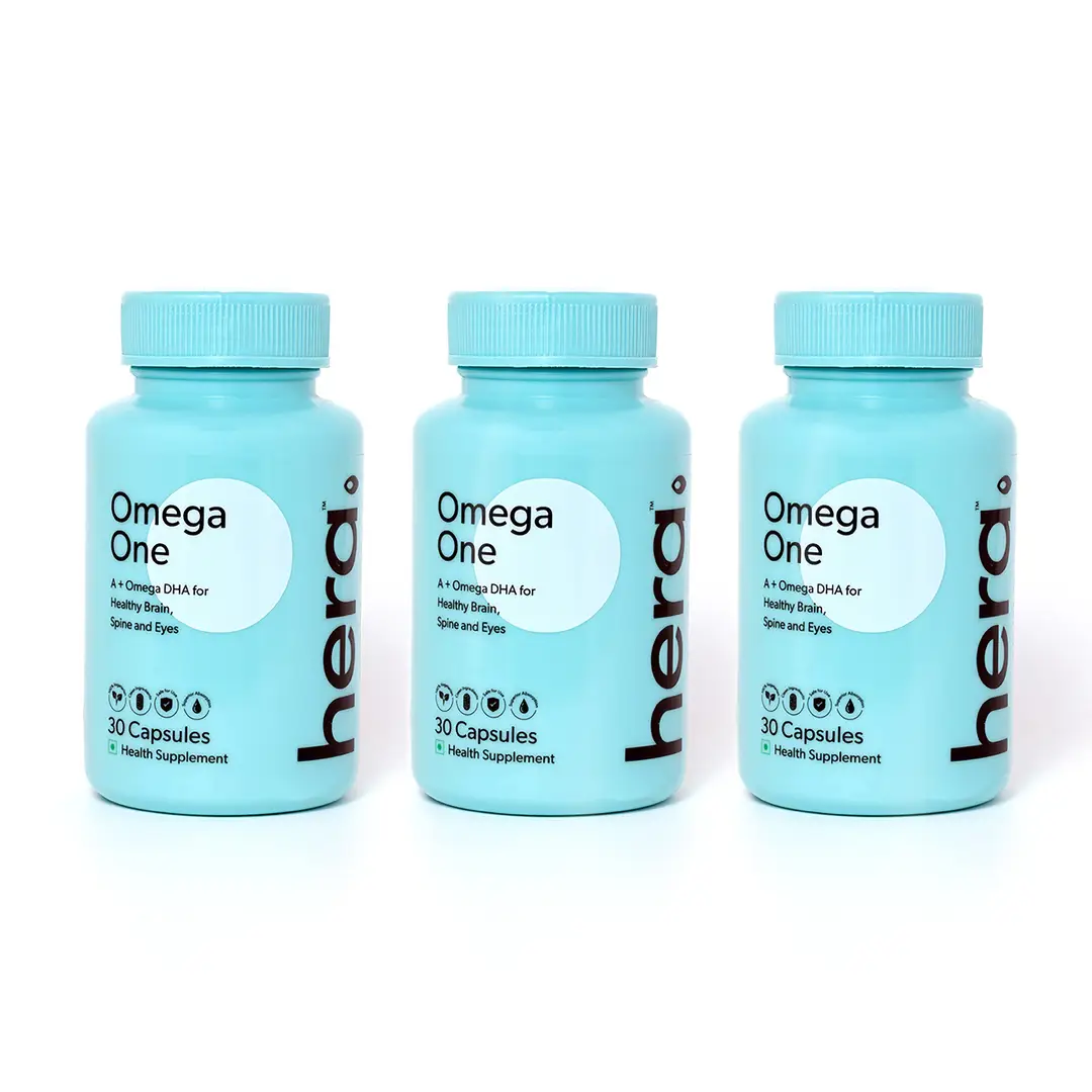 Hera - Omega One for healthy brain, spina and eyes - Pack of 3 (90 Capsules)