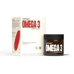 YourHappyLife Omega-3 Fish Oil with Astaxanthin, 4X Concentrated Triglyceride, 600 mg EPA, 400 mg DHA and Natural Astaxanthin for Brain, Heart, Joints and Skin Health