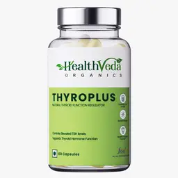 Health Veda Organics Thyroplus Supplement with Kanchanar, Harad, Baheda, Amla-Sounth for Thyroid Health and Healthy Cellular Metabolism icon