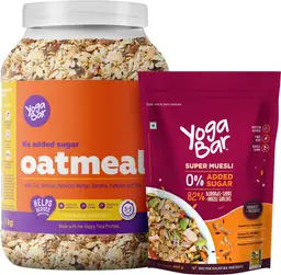 Yogabar - High Protein Veggies Masala Oats 1kg - Rolled Oats 400g icon