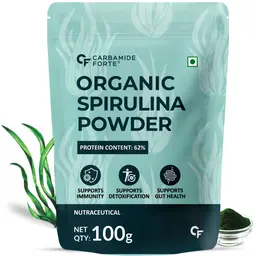 Carbamide Forte 100% Organic Spirulina for Immunity, Energy, Digestion and Skin Health