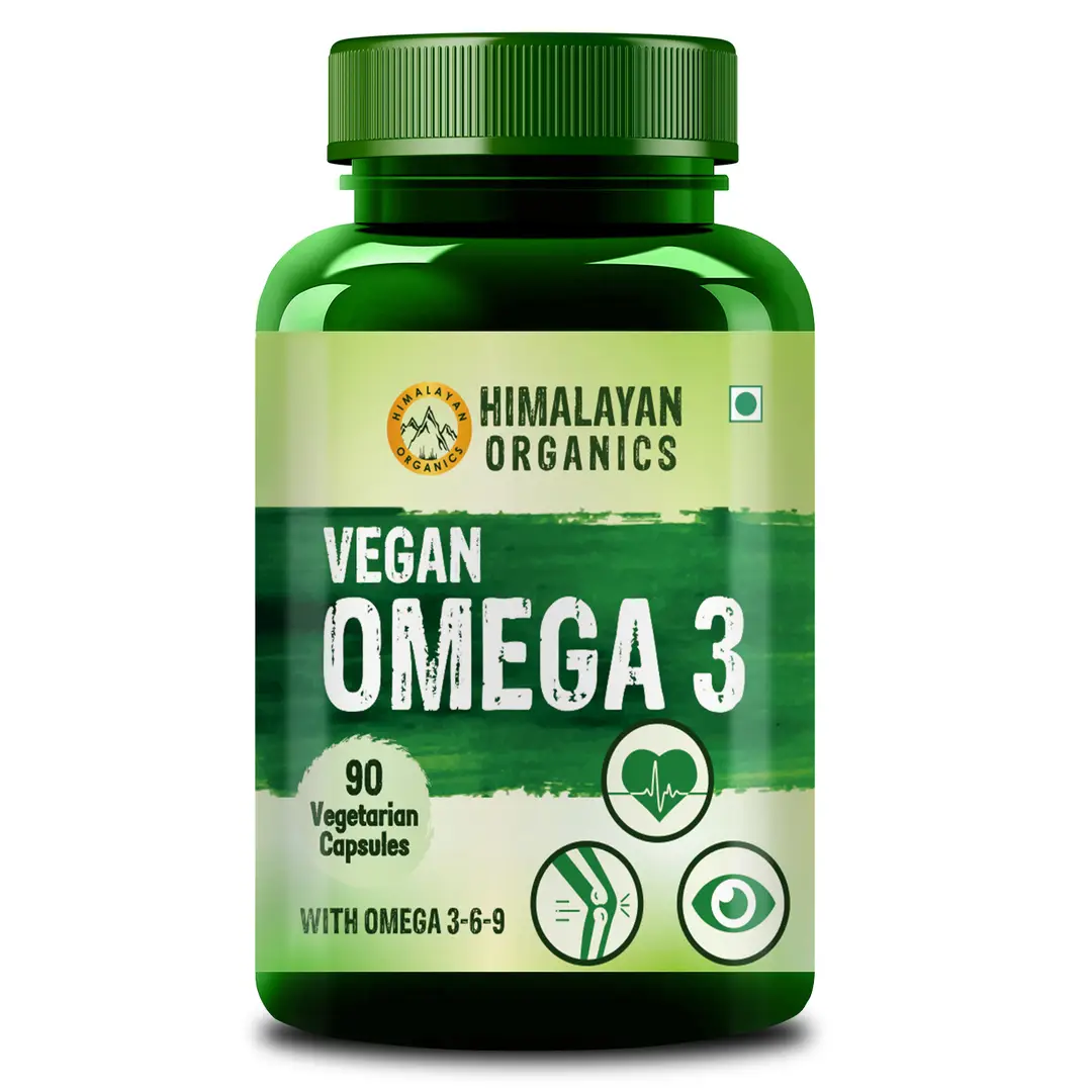 Himalayan Organics Vegan Omega 3 6 9 for Bone health, Muscle recovery & Heart Health