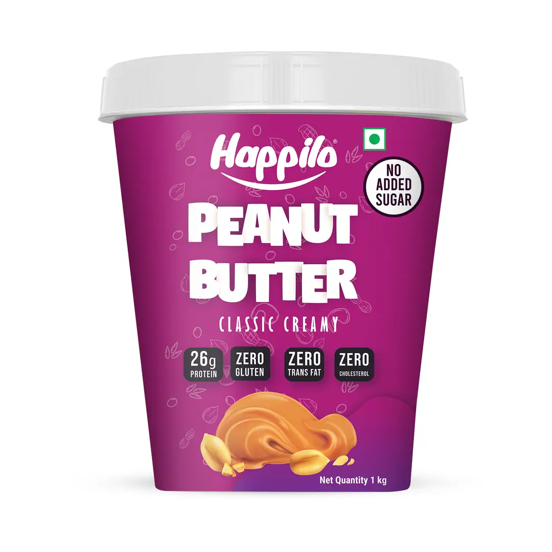 Happilo Classic Peanut Butter for Weight Management - Classic Creamy,1000 gm