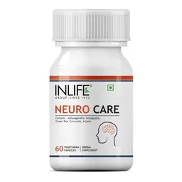 INLIFE - Neuro Nerve Care Health Supplement - Ashwagandha, Green Tea, Turmeric (Curcumin), Arjuna, Atmagupta Extracts 500 mg - 60 Vegetarian Capsules icon