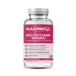 Nakpro Multivitamin for Women with Biotin, Calcium, Zinc, Magnesium for Overall Wellness