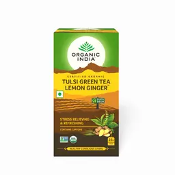 Organic India Tulsi Green Tea Lemon Ginger 25 IB icon