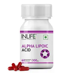 INLIFE - Alpha Lipoic Acid, ALA Universal Antioxidant Supplement, 300 mg - 60 Vegetarian Capsules icon