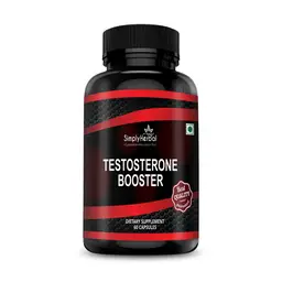 Simply Herbal Testosterone Booster Supplement Capsules for Men With Shilajit & Safed Musli Extract, Boost Muscles Growth & Energy, Increase Athletic Performance, Natural Herbs - 60 Capsules icon