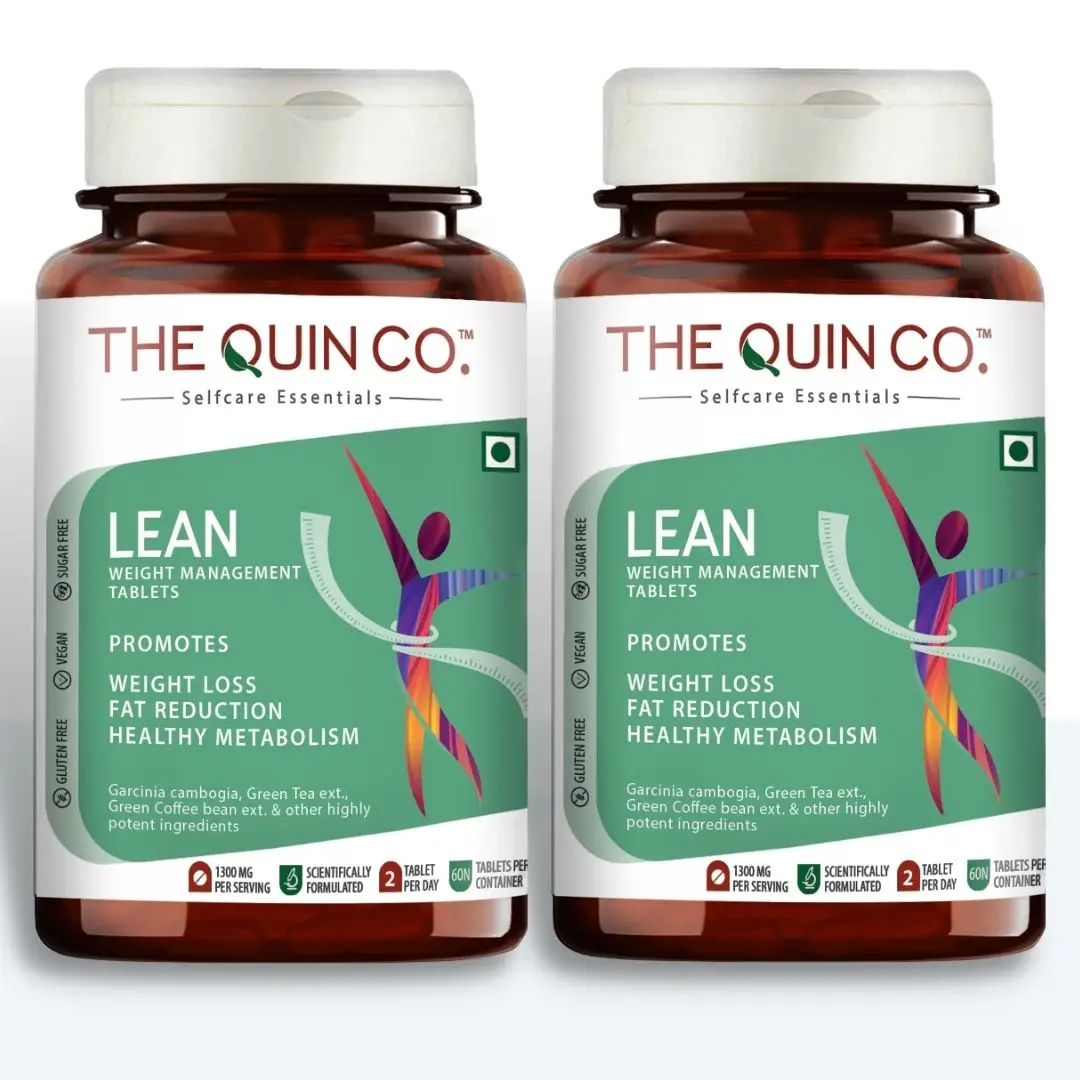 The Quin Co. - LEAN Weight Management for weight loss, fat reductions and healthy metabolism - Pack of 2 (120 Tablets)