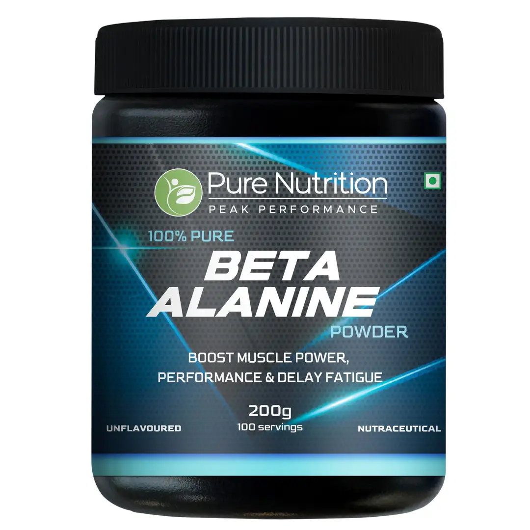 Pure Nutrition 100% Pure Beta Alanine Powder for Muscle Power and Improve Performance - 200 gm