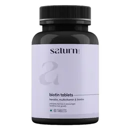 Saturn by GHC Biotin Tablets For Skin, Vitamin B7, Keratin ,Improves Skin Collagen production  (60 Tablets) icon