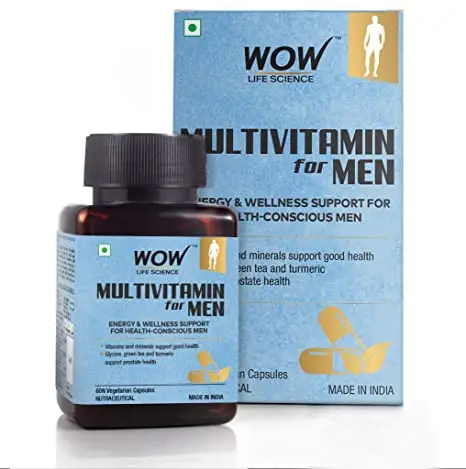 WOW Life Science - Multivitamin for Men - 60 Veg Capsules - Pack of 1 (60 Capsules)