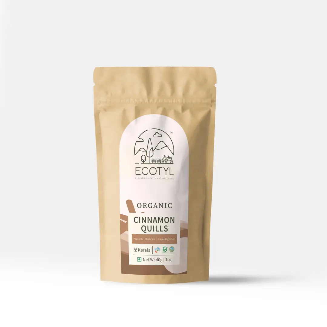 Ecotyl Cinnamon Quills for Improving Gut Health and Facilitate Digestion - 40 gm