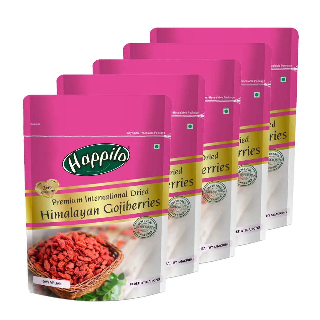 Happilo Premium International Exotic Dried Gojiberries - Pack of 5 (750 gm)
