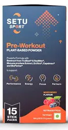Setu Sport Pre-Workout Plant-Based Powder | Boost Energy & Performance for a Better Workout| Mixed Berry Flavour icon