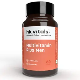 hk vitals Multivitamin Plus Men with Vitamins A, E, C, B12, Biotin for Energy, Stamina, Immunity, Gut, Heart, Bone & Muscle Health