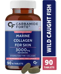Carbamide Forte - Hydrolyzed Marine Collagen| Peptides 3000mg with Biotin & Hyaluronic Acid - Collagen Type 1 Powder icon