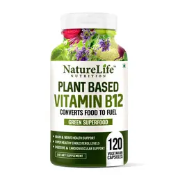 Nature Life Nutrition Plant Based Vitamin B12 Supplement from Wheatgrass, Moringa, Amla icon