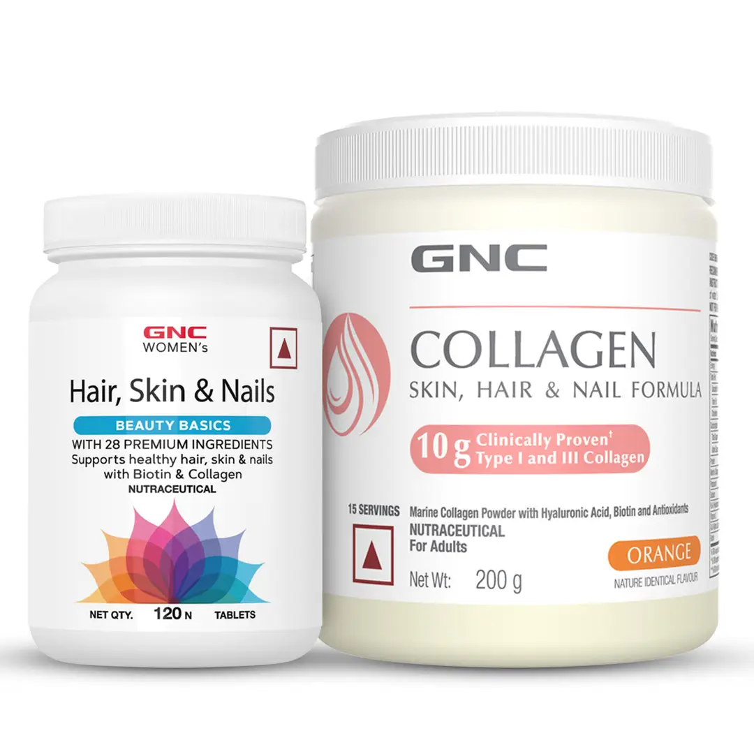 GNC Marine Collagen Powder + Women's Hair, Skin & Nails - Pineapple - GNC  India
